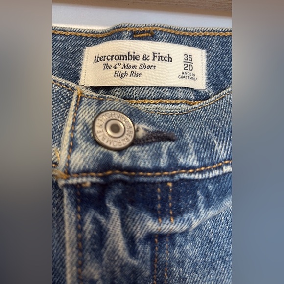 Abercrombie & Fitch the high rise 4” mom shorts  NWT, sz 35 - Picture 8 of 13